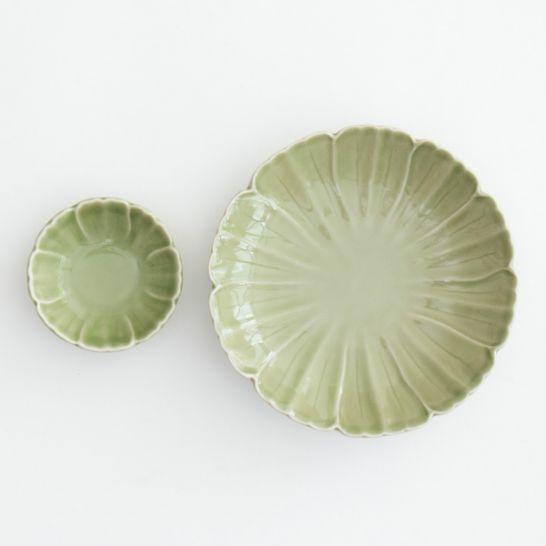 春山製陶のコスモス皿天龍磁(大・小)